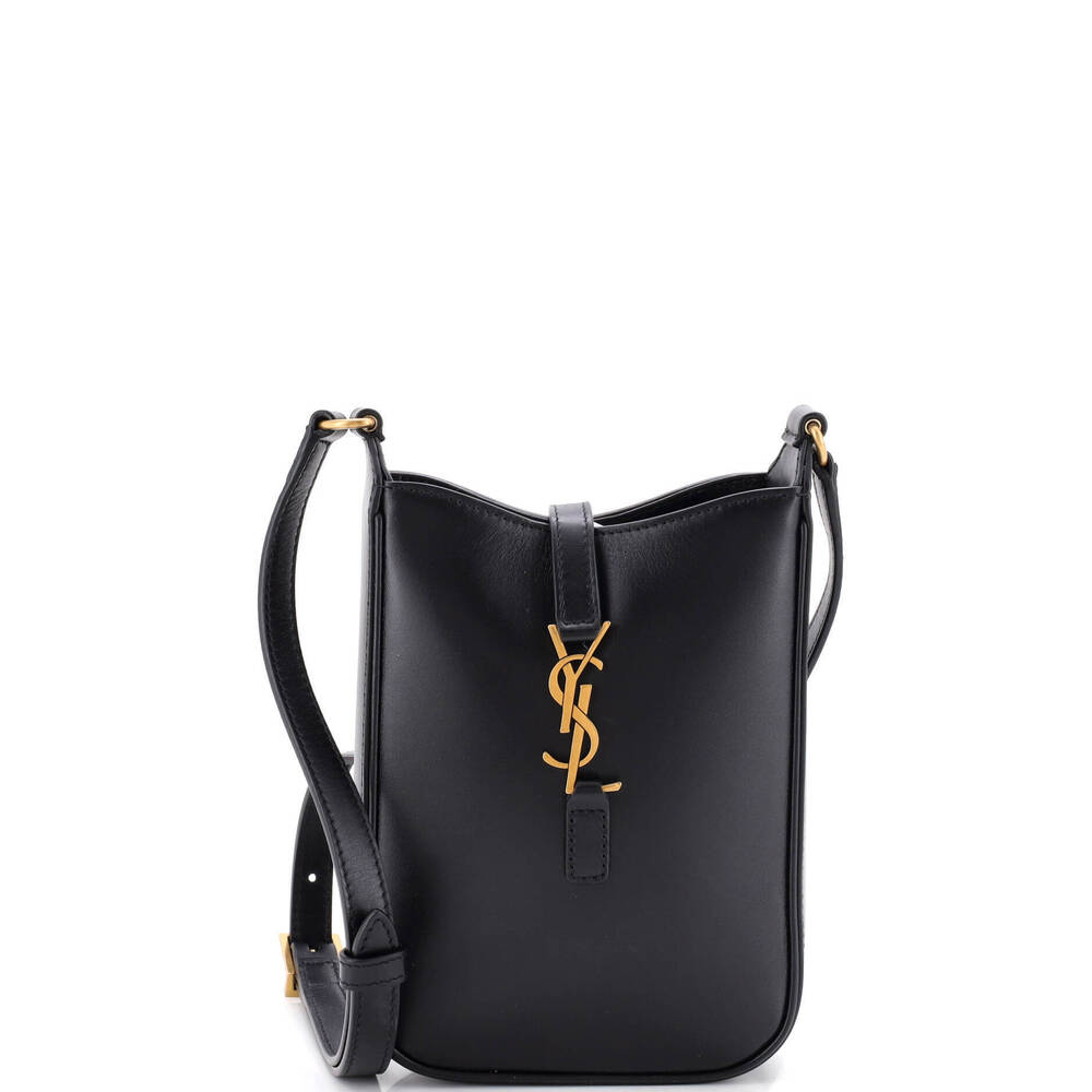 Saint Laurent Mini Le 5 a 7 Vertical Shoulder Bag Leather